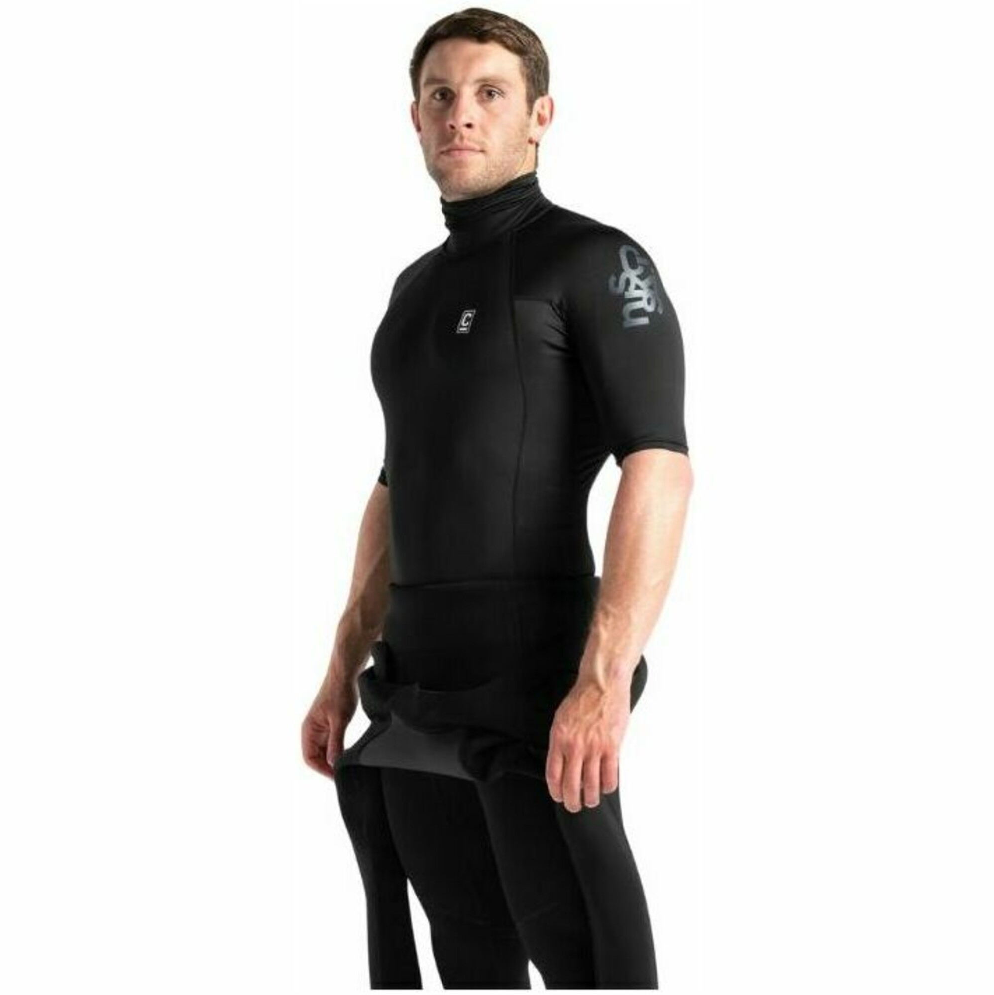 2024 C Skins Mens Rash X Short Sleeve Rash Vest C LYSSMT Black